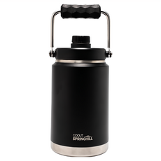 GOOUT SPRINGHILL 春山 寒霜加厚不銹鋼冰桶 304不銹鋼 黑胡桃木把手, 黑色, 1.9L, 1個