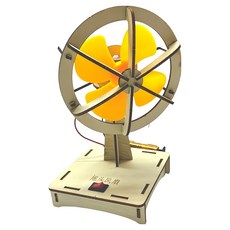 Life shop 科學教育DIY材料包 搖頭風扇 益智玩具 親子互動, 1入