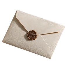 Office Planet 摩登封蠟貼紙信紙組, 白色, 1組