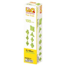 LaQ 任意變補充包-粉綠(100pcs) 1入, 1盒