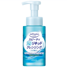 KOSE 高絲 softymo 絲芙蒂 泡沫瞬淨卸粧液, 100%不含油, 添加美容精華, 200ml, 1瓶