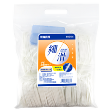 奈森克林 細滑牙線棒 附攜帶盒 Set 1000支, 極細滑纖維 不易斷裂, 1袋, 8cm