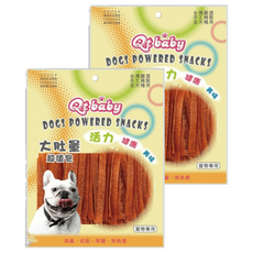 QT 大肚量蜜汁雞肉細條 QT307 狗零食 320g 2包 台灣製造, 蜜汁