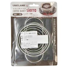 UNIFLAME 不鏽鋼咖啡濾架 寬版 二杯, 附收納盒 濾紙10枚入, U667767, 1個