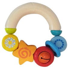 HABA 寶寶感統木玩 幸運星 山毛櫸木製玩具, 1個