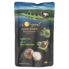 macadamias australia 頂級夏威夷果 帶殼 香草, 225g, 1包