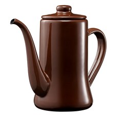 月兔印 琺瑯手沖壺, 茶色, 1.2L, 1個