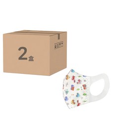 PROLEVEL 台灣優紙 幼幼寬耳立體口罩 30片 2盒, 汽車, S