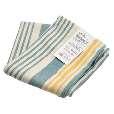 DULTON 100%印度綿 家事布 擦拭巾 70 x 50cm 藍/黃, 1條, 1個