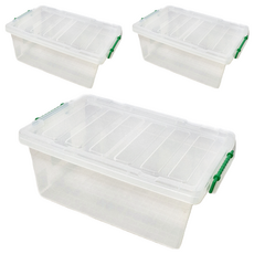 KEYWAY 聯府 全方位收納箱 EQ08 21.5L, 顏色隨機, 3個