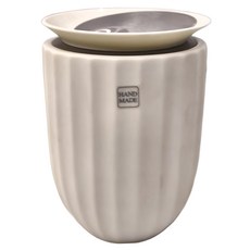 TOAST LOTUS 蓋杯 雙層陶瓷 280ml, 白色, 1個