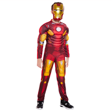 萬聖節男童鋼鐵人變裝服 附面具 S碼, 鋼鐵人, 1組