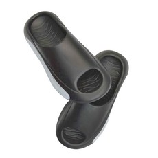 舒適厚底時尚外出拖鞋, 36~37, 黑白色