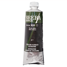 MaIMeRI 美利 BRERA 超細緻壓克力顏料 M0806331 S1 331OLIVE GREEN橄欖綠, 60ml, 1條