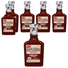 French's Cattlemen's 堪薩斯市經典BBQ醬，無高果糖玉米糖漿, 510g, 6瓶