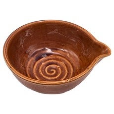 手造陶物片口缽 - 日本製, 陶瓷材質, 容量約650c.c., 1個