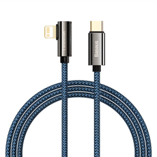 Baseus 倍思 傳說系列 彎頭數據線 Type-C to iPad 20W 快充, 1m, 藍色, 1條