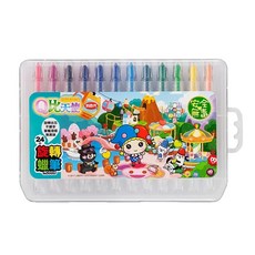 LIBERTY 利百代 Q比天使旋轉蠟筆 Set 24色, 1盒