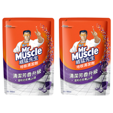 威猛先生地板清潔劑補充包 清潔芳香升級 快乾不黏腳, 1.8L, 2包