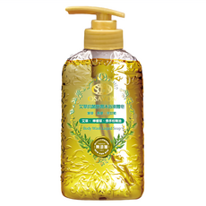 OSAVON 抗菌舒潤沐浴液體皂 艾草, 400ml, 1瓶
