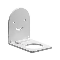 碳鋼免釘沐浴瓶掛架 孔距可調節 適用性佳, 7 x 6 x 3cm, 白色, 1組