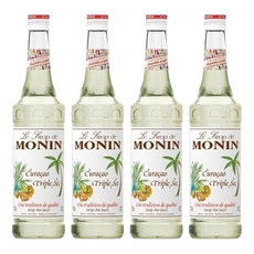 MONIN 莫寧 Curaçao Triple Sec 橘皮風味糖漿, 700ml, 4瓶