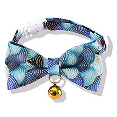 寵物項圈 20~30 x 1cm 時尚寵物配件, 藍色祥雲, 1個