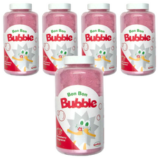 BONBAIN 泡泡潤膚沐浴粉 - 草莓紅 430g, 5個