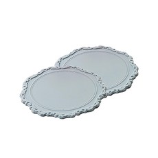 Mallow Space O'homage 矽膠杯墊 Set Melange blue, 2個