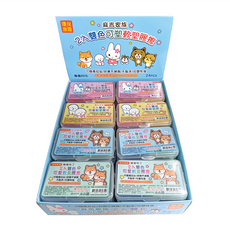 筌翔國際 麻吉 2入可塑軟塑膠擦 Set 可随意拉扯/好擦不掉屑 不黏手/可塑性強, 雙色, 1盒