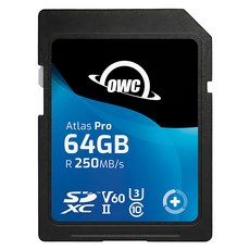 OWC Atlas Pro SD 記憶卡 SDXC UHS-II V60, 64GB, 1個
