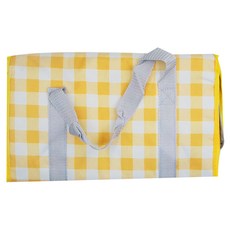 Funtaitai 大容量手提戶外野餐包, 小黃格, 1個