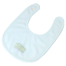 MerryTune 幼兒Logo布標輕柔款圍兜, 白色, 1個, 1個