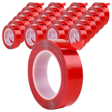 極黏透明無痕強力雙面膠帶 15mm 25捲, 透明色