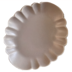 美濃燒 莫蘭迪色 造型小碟 豆鉢-淺灰棕(雲朵碟) 9.5x7xH1.8cm 陶瓷 日本, 1個