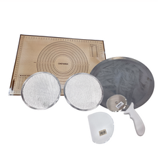 de Buyer 畢耶 手做披薩烤盤&披薩輪刀&切版 6件禮盒 4970.00 2kg, 1盒