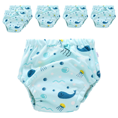 我家寶貝 6層紗寶寶學習褲, 海底世界, 6件