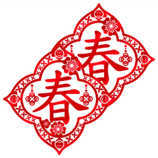 WE CHAMP 金碧輝煌春節無痕壁貼, 紅色
