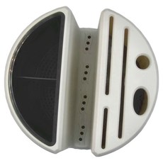 旋轉刀具收納架 PP材質 白色 20x20x21.5cm, 1個