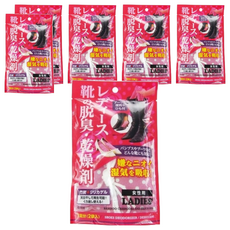 不動化學 女靴脫臭乾燥劑，日本進口活性碳抗菌除臭, 70g, 6袋