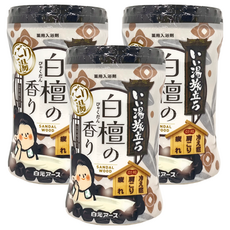 Hakugen Earth 白元 溫泉入浴劑 白檀香, 600g, 3罐
