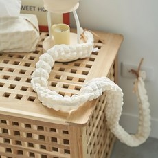 MYUMYUMYU 沐慕家居 泡芙格電線保護套 150cm, 白色, 2個