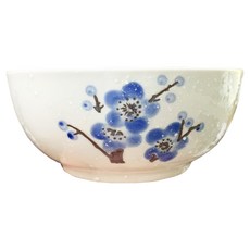 新食器 梅花香手繪 5.5吋缽 14 x 5.5cm, 1個, 雪花白藍花