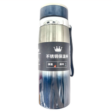 不鏽鋼漸變保溫杯 316不鏽鋼, 藍色, 600ml, 1個
