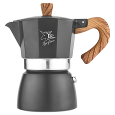 FUJI-GRACE 富士雅麗 經典義式小摩卡壺, 純粹黑, 1個