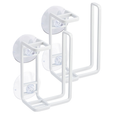 輕奢風吸盤拖把架, 奶白色, 2組