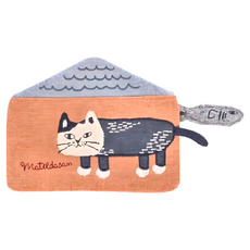 kUSUgURU JAPAN 日本眼鏡貓 Matilda-san系列 立體尾巴小房子造型萬用小物收納零錢包