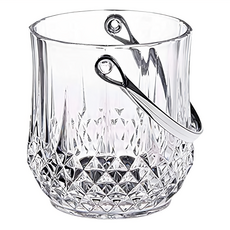 透明鑽石冰桶, 1150ml, 防摔耐用, 持續冰鎮, 15 x 13 x 12.5cm, 1個