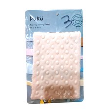 PUKU 藍色企鵝 樂豆安撫巾, 14*24cm, 米白色, 1條