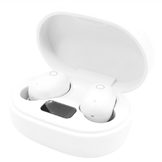 黑曜石5.0無線耳機, K150 立體環繞重低音, 充電倉電量顯示, 珍珠白